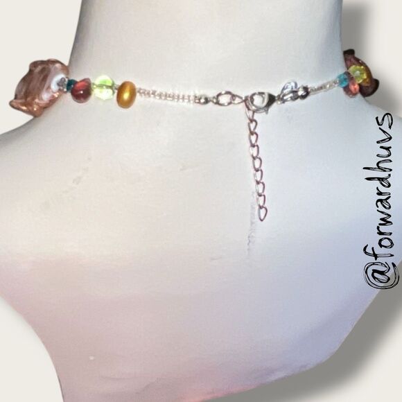 Premier Designs Multicolor Glass Bead Necklace – Lampwork Style - Picture 4 of 9